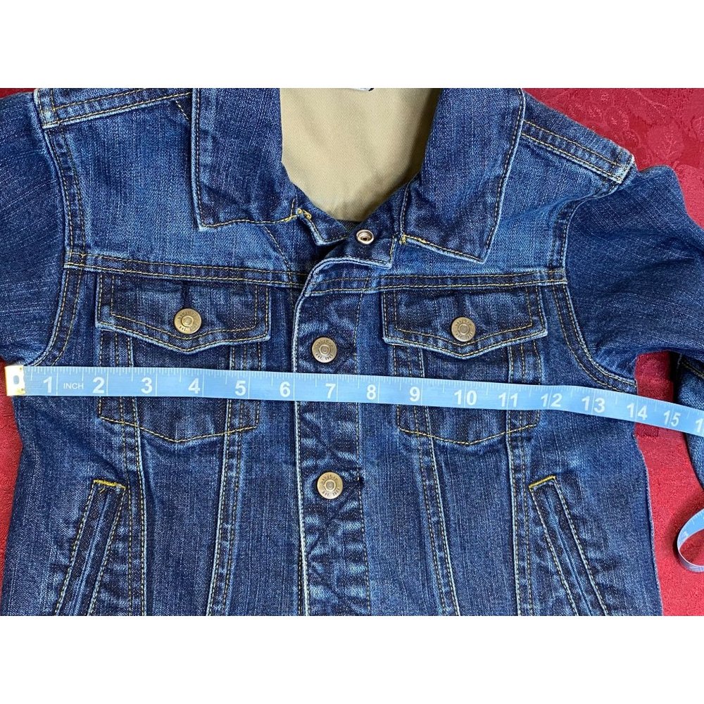 Baby Gap Denim Jean Jacket Snap Toddler 5 Years RN54032 Classic Blue - Picture 6 of 8